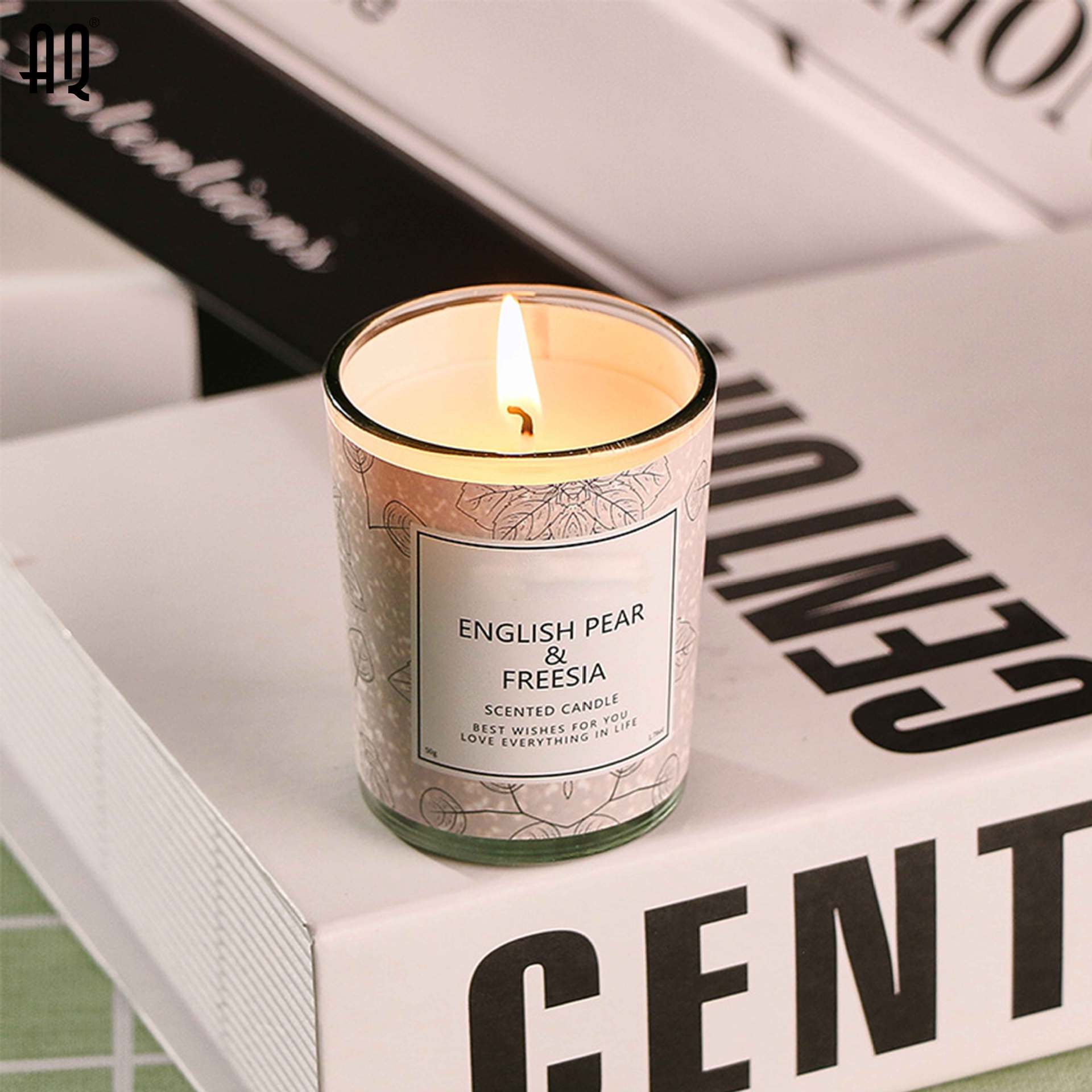 O1CN01rJ6tWp1MyQPAicZpi_!!2220972781503-0-cib Custom Orchard Pear Freesia Scented Candle | Private Label Scented Candle - 图片 1